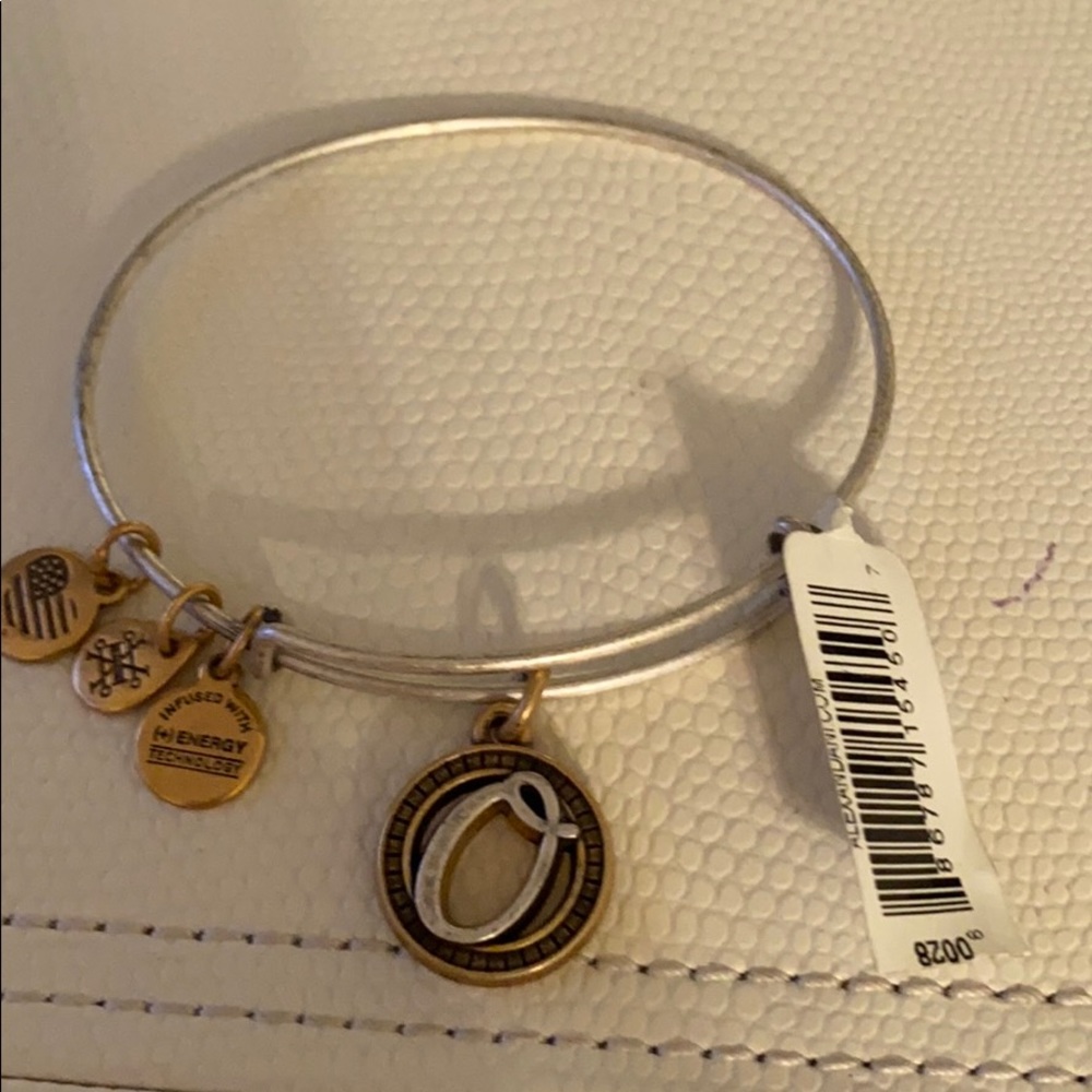 Alex and Ani initial bangle